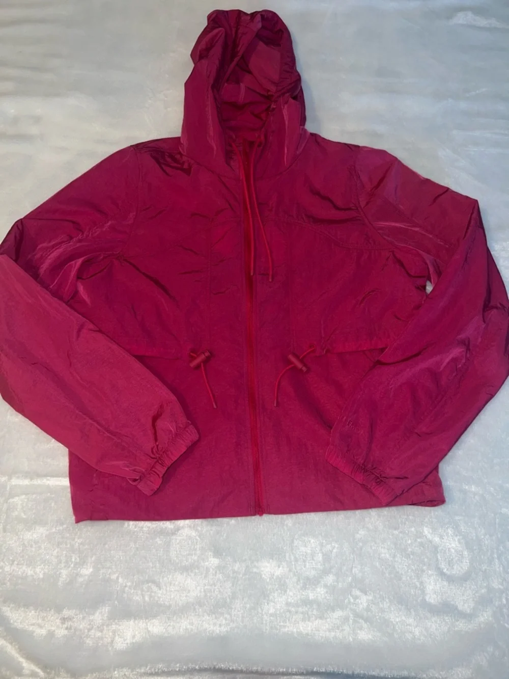 lululemon athletica Drawstring Water-Resistant Hooded Jacket in passionate
